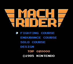 Mach Rider Edited tracks by mgos307 Title Screen